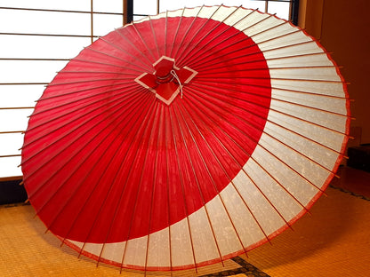 番傘　月奴（紅白）