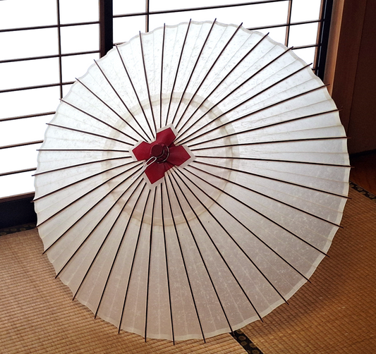 小番傘　白張り